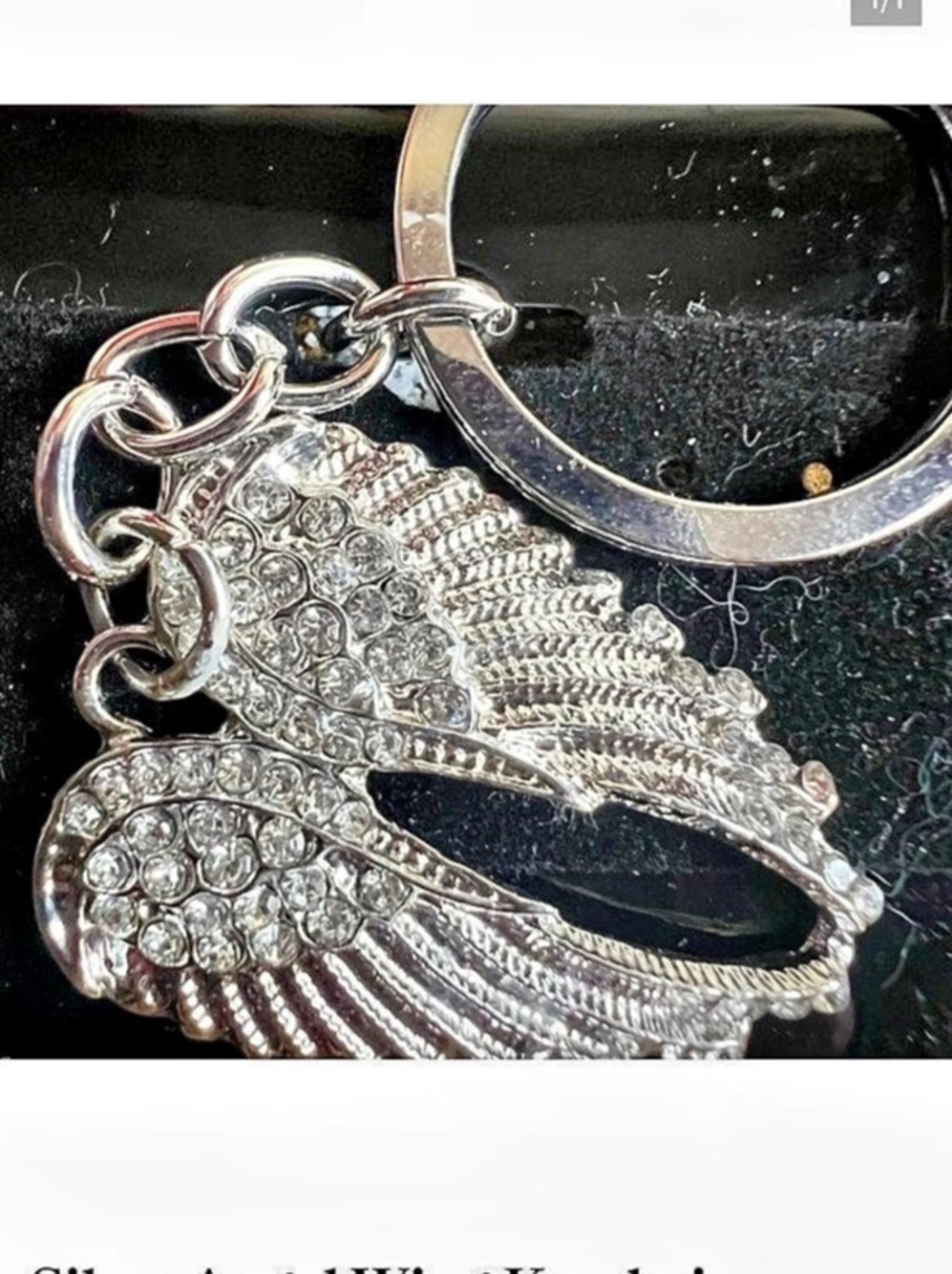 Angel Wing Keychain Silver